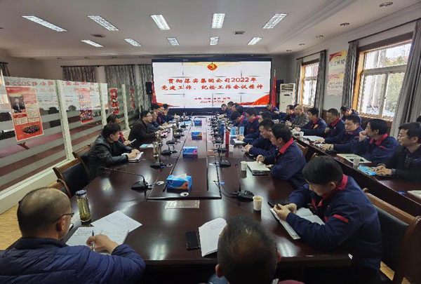 公司召開會(huì)議傳達(dá)集團(tuán)公司黨建工作、紀(jì)檢工作會(huì)議精神